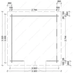 Abri En Bois Massif 9m² MODERNE - Madriers 28mm Gardy Shelter -Jardin Abri Boutique abri en bois massif 9m moderne madriers 28mm gardy shelter 3