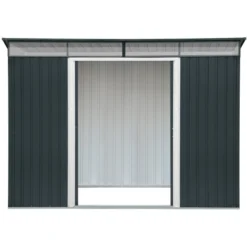 Abri En Métal Anthracite Avec Puits De Lumière Skylight 4,85m² DURAMAX + Kit Ancrage -Jardin Abri Boutique abri en metal anthracite avec puits de lumiere skylight 484m duramax kit ancrage 4