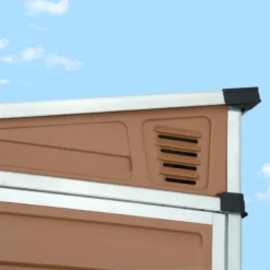 Abri En Polycarbonate 2,06m² Monopente Skylight Amber - Palram - Canopia -Jardin Abri Boutique abri en polycarbonate 206m monopente skylight amber palram 5