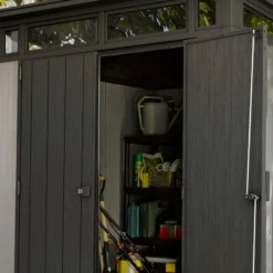 Abri En Résine Brossée Monopente Brossium 4,7m² + Plancher Keter 9 Abri En Résine Brossée Monopente Brossium 4,7m² + Plancher Keter -Jardin Abri Boutique abri en resine brossee monopente brossium 47m plancher keter 3