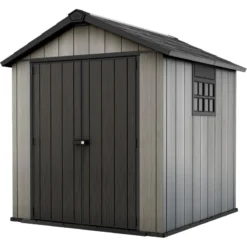 Abri En Résine Brossée Oakland 757 Brossium 5,1m² + Plancher - Keter 8 Abri En Résine Brossée Oakland 757 Brossium 5,1m² + Plancher - Keter -Jardin Abri Boutique abri en resine brossee oakland 757 brossium 51m plancher keter 2