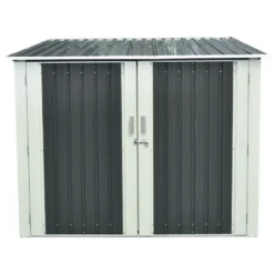 Abri Pour 3 Vélos En Métal Anthracite 3,32m² + Kit D'ancrage X-METAL -Jardin Abri Boutique abri pour 3 velos en metal anthracite 332m kit d ancrage x metal 5