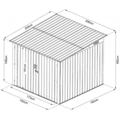 Abri Pour 4 Vélos En Métal Anthracite 4,2m² + Kit D'ancrage X-METAL 10 Abri Pour 4 Vélos En Métal Anthracite 4,2m² + Kit D'ancrage X-METAL -Jardin Abri Boutique abri pour 4 velos en metal anthracite 42m kit d ancrage x metal 4