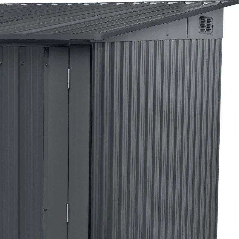 Abri Pour 4 Vélos En Métal Anthracite 4,2m² + Kit D'ancrage X-METAL 6 Abri Pour 4 Vélos En Métal Anthracite 4,2m² + Kit D'ancrage X-METAL – Image 6