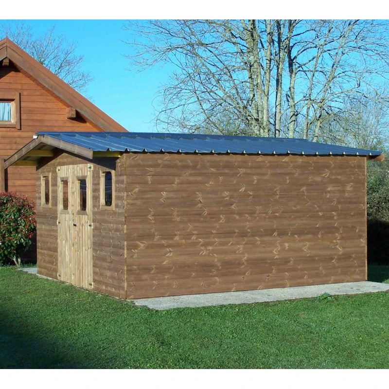 Abri Thermabri 24,30m² En Bois Thermo Traité Toiture En Acier HABRITA 1 Abri Thermabri 24,30m² En Bois Thermo Traité Toiture En Acier HABRITA
