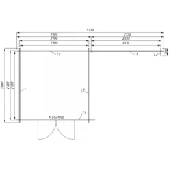 Abri Toit Plat 9m² PLUS 40mm + Terrasse 9m² Traité Marron Gardy Shelter -Jardin Abri Boutique abri toit plat 9m plus 40mm terrasse 9m traite marron gardy shelter 2