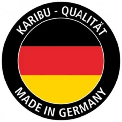 Abri Toit Plat En Bois Massif 19mm Qubic 6,05m² + Appentis 5,6m² - Karibu -Jardin Abri Boutique abri toit plat en bois massif 19mm qubic 605m avec appentis karibu 3