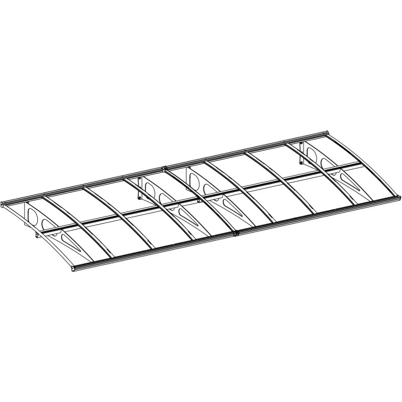 Auvent Marquise En Acrylique 3 Mm Bordeaux™ 4460 – Palram - Canopia 2 Auvent Marquise En Acrylique 3 Mm Bordeaux™ 4460 – Palram - Canopia – Image 2