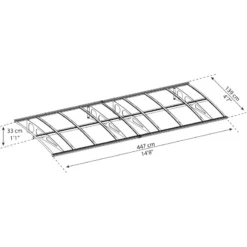Auvent Marquise En Polycarbonate 6mm Bordeaux™ 4460 – Canopia By Palram -Jardin Abri Boutique auvent marquise en polycarbonate 6mm bordeaux 4460 palram canopia 2
