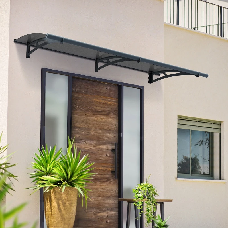 Auvent Marquise Gris AQUILA™ 2050 - Canopia By Palram 1 Auvent Marquise Gris AQUILA™ 2050 - Canopia By Palram