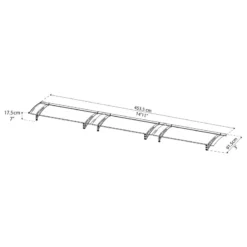 Auvent Marquise Gris AQUILA™ 4500 - Canopia By Palram 8 Auvent Marquise Gris AQUILA™ 4500 - Canopia By Palram -Jardin Abri Boutique auvent marquise gris aquila 4500 palram canopia 2