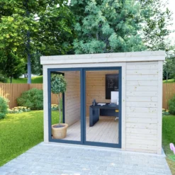 Bureau De Jardin En Bois Massif 8,88m² - Madriers 40mm Gardy Shelter -Jardin Abri Boutique bureau de jardin en bois massif 888m madriers 40mm gardy shelter 5