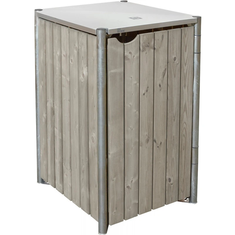 Cache-poubelle Müllbox En Bois Traité Gris 140L – HIDE 3 Cache-poubelle Müllbox En Bois Traité Gris 140L – HIDE – Image 3
