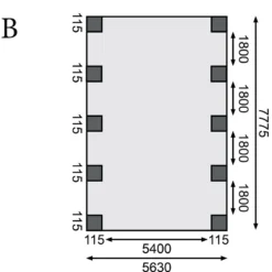 Carport Double En Bois Autoclave 50,9m² Et Toit En PVC Gris – KARIBU -Jardin Abri Boutique carport double en bois autoclave 509m et toit en pvc gris karibu 3