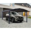 Carport En Alu Gris Et Polycarbonate 1 Voiture 15,6m² Arcadia™ 4300 – Canopia