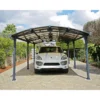 Carport En Alu Gris Et Polycarbonate 1 Voiture 23,3m² Arcadia™ 6400 – Canopia