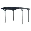 Carport En Aluminium Anthracite 3x3,63m Et Polycarbonate 6mm X-METAL