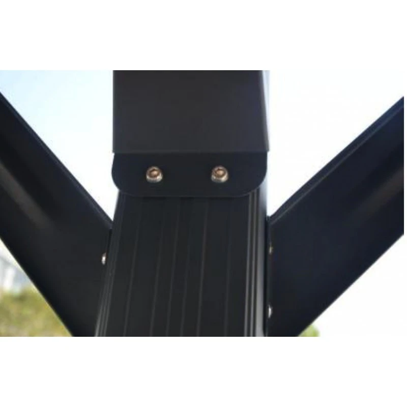 Carport En Aluminium Anthracite 3x3,63m Et Polycarbonate 6mm X-METAL 4 Carport En Aluminium Anthracite 3x3,63m Et Polycarbonate 6mm X-METAL – Image 4