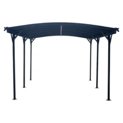 Carport En Aluminium Anthracite 3x5,05m Et Polycarbonate 6mm X-METAL -Jardin Abri Boutique carport en aluminium anthracite 3x505m et polycarbonate 6mm x metal 3