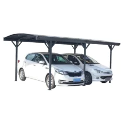 Carport En Aluminium Anthracite 3x5,76m Et Polycarbonate 6mm X-METAL -Jardin Abri Boutique carport en aluminium anthracite 3x576m et polycarbonate 6mm x metal 2