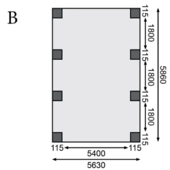 Carport En Bois Autoclave 40,2m² Et Toit En Acier – KARIBU -Jardin Abri Boutique carport en bois autoclave 402m et toit en acier karibu 4