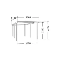 Carport Simple 15,40m² En Bois Autoclave FSC Henri - Forest Style -Jardin Abri Boutique carport simple 1536m en bois autoclave fsc paco madeira 2