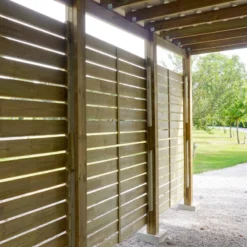 Carport Simple En Bois Autoclave 19,6m² + Toit En Acier César – Forest Style -Jardin Abri Boutique carport simple en bois autoclave 2092m toit en acier shelty forest style 4