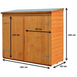 Coffre Abri Multifonctions En Bois Massif Traité Teinté Miel 2000L Rowlinson -Jardin Abri Boutique coffre abri multifonctions en bois massif traite teinte miel 2000l rowlinson 2