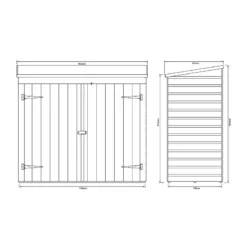 Coffre Abri Multifonctions En Bois Massif Traité Teinté Miel 2000L Rowlinson -Jardin Abri Boutique coffre abri multifonctions en bois massif traite teinte miel 2000l rowlinson 4