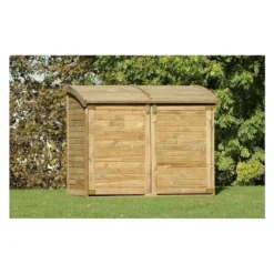 Coffre De Jardin En Bois Traité Autoclave 1200L - Chalet Et Jardin -Jardin Abri Boutique coffre de jardin en bois 900l 5