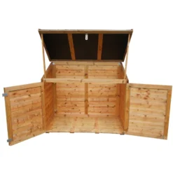 Coffre De Jardin En Bois Trocadero 1200L -Jardin Abri Boutique coffre de jardin en bois trocadero 1200l 3