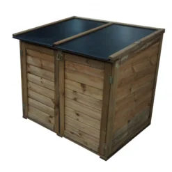 Coffre De Jardin En Bois Trocadero 600L -Jardin Abri Boutique coffre de jardin en bois trocadero 600l 2