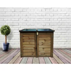 Coffre De Jardin En Bois Trocadero 600L -Jardin Abri Boutique coffre de jardin en bois trocadero 600l 3