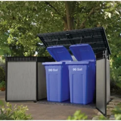 Coffre De Jardin En Résine Brossée Brossium 2100L - Keter -Jardin Abri Boutique coffre de jardin en resine brossee brossium 2100l keter 4