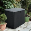 Coffre De Jardin Multifonctions En Résine 1200L Toit Plat Noir - Keter