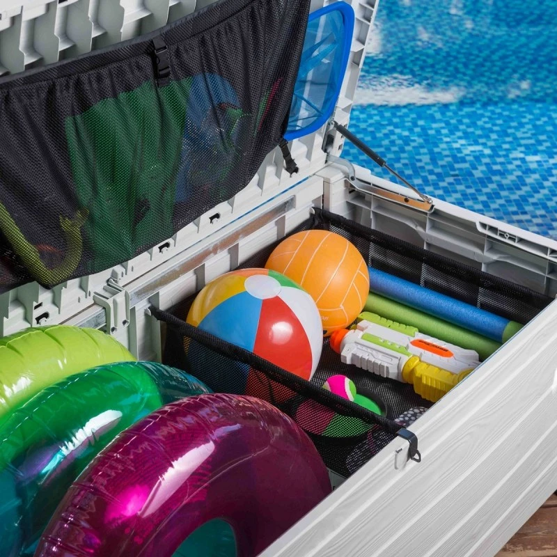 Coffre De Piscine En Résine Blanc 455L Pool Box – Keter 5 Coffre De Piscine En Résine Blanc 455L Pool Box – Keter – Image 5