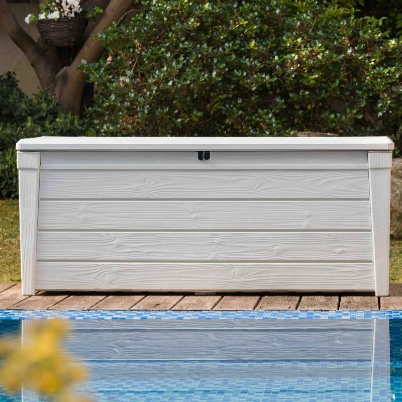 Coffre De Piscine En Résine Blanc 455L Pool Box – Keter 1 Coffre De Piscine En Résine Blanc 455L Pool Box – Keter