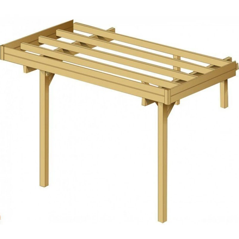 Extension En Bois Traité Pour Carport Camping Car Modulable 6x5x4m - SOLID 1 Extension En Bois Traité Pour Carport Camping Car Modulable 6x5x4m - SOLID