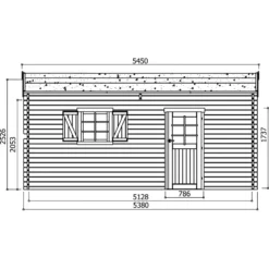 Garage 19,26m² Avec Porte Sectionnelle Motorisée Madriers 40mm SOLID -Jardin Abri Boutique garage 1926m avec porte sectionnelle motorisee madriers 40mm solid 4