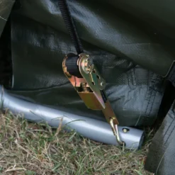 Garage Démontable 18,3m² à Toit Arrondi En Acier Et Polyéthylène Vert – Shelter Logic -Jardin Abri Boutique garage demontable 183m a toit arrondi en acier et polyethylene vert shelter logic 4