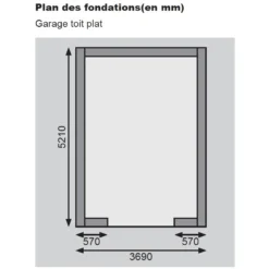 Garage En Bois Massif 20,78m² Toit Plat – Madriers 40mm - Karibu -Jardin Abri Boutique garage en bois massif 2078m toit plat madriers 40mm karibu 5
