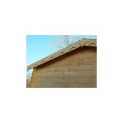 Garage En Bois Massif 21,7m² - Madriers 42mm -Jardin Abri Boutique garage en bois massif 217m madriers 42mm 3