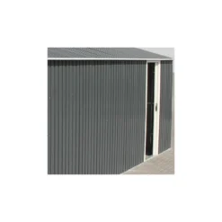 Garage En Métal Anthracite 19,95m² Grande Hauteur H.2,60m DURAMAX -Jardin Abri Boutique garage en metal anthracite 1995m grande hauteur h260m duramax 2