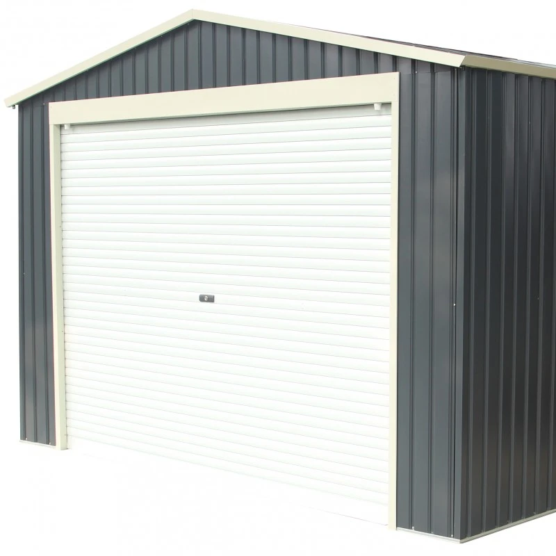 Garage Métal Anthracite 17,31m² Porte Enroulable + Kit D'ancrage X-METAL 6 Garage Métal Anthracite 17,31m² Porte Enroulable + Kit D'ancrage X-METAL – Image 6