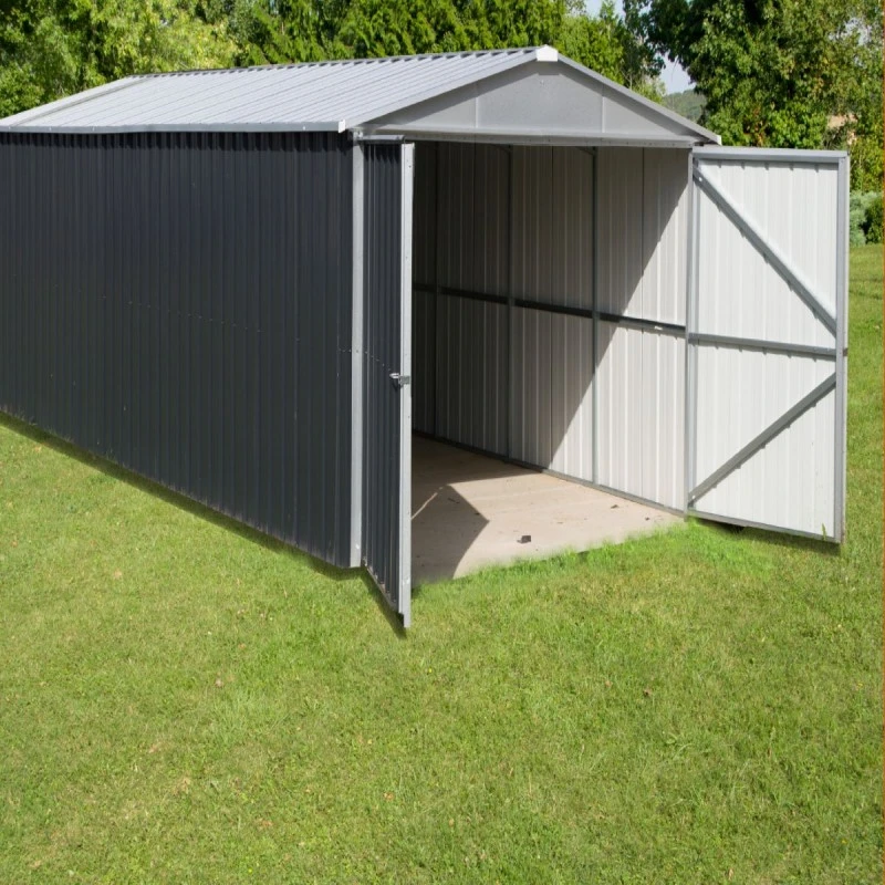 Garage Métal Anthracite 22,63m² + Kit D'ancrage Inclus - YARDMASTER 2 Garage Métal Anthracite 22,63m² + Kit D'ancrage Inclus - YARDMASTER – Image 2