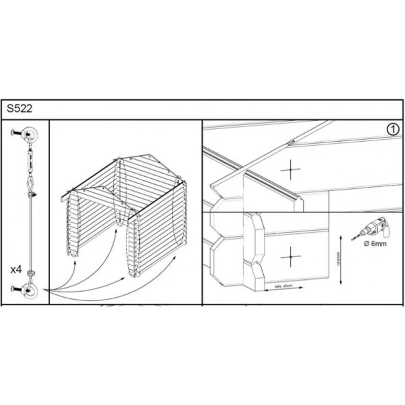 Kit Anti-tempête Pour Abris Et Garages SOLID 2 Kit Anti-tempête Pour Abris Et Garages SOLID – Image 2