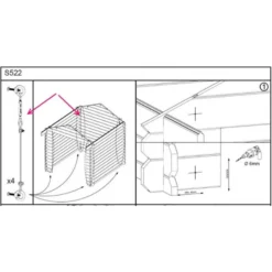 Kit Anti-tempête Pour Abris Et Garages SOLID 5 Kit Anti-tempête Pour Abris Et Garages SOLID -Jardin Abri Boutique kit anti tempete pour abris et garages solid 2