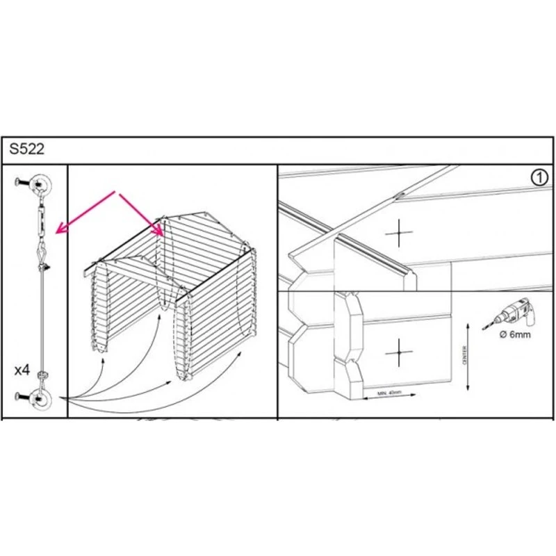 Kit Anti-tempête Pour Abris Et Garages SOLID 3 Kit Anti-tempête Pour Abris Et Garages SOLID – Image 3