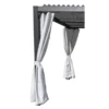 Kit De 2 Rideaux En Polyester Gris Perle Pour Pergola Savannah - Couleurs Du Monde