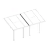 Kit De Raccordement Blanche Entre 2 Pergolas Adossées - Toits De Terrasse X-METAL
